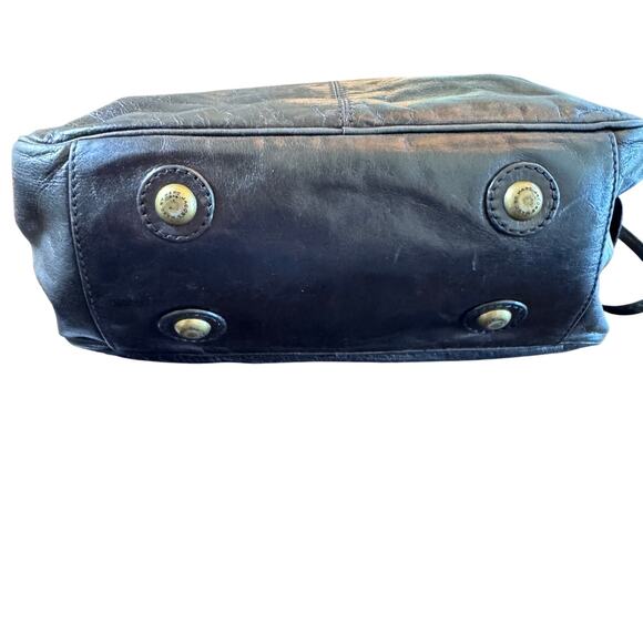 MARC by MARC JACOBS Totally Turnlock Posh Dark Brown Leather Shoulder Handbag - Picture 9 of 15